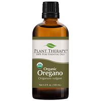 Plant Therapy Oregano Organic Essential Oil 100% Pure, USDA Certified Organic, Undiluted, Natural Aromatherapy, Therapeutic Grade 100 mL (3.3 oz)