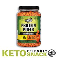 Twin Peaks Low Carb, Keto Friendly Protein Puffs, Jalapeno Cheddar (300g, 21g Protein, 2g Carbs)