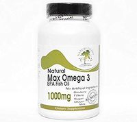 Natural Max Omega 3 EPA Fish Oil 1000mg ~ 100 Capsules - No Additives ~ Naturetition Supplements