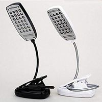 Flexible USB 28 LED Clip Light Table Desk Lamp Reading Light (Color : Black)