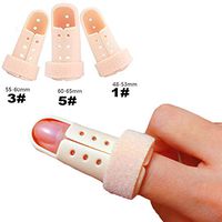 Plastic Finger Splints, 3 Size Mallet Dip Finger Support for Protector Broken Finger Straightening Knuckle Immobilizer