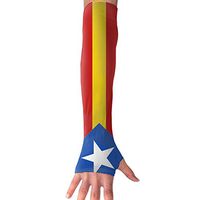 Flag Of Estelada Blava. Cooling Arm Compression Long Sleeve Sun Guard Outdoor Protection
