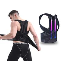New! eAnjoy Sports Back Brace Posture Corrector for Women and Men; Back Support/Back Straightener Posture Corrector with Dual GFRP Brace Bars Support (XL)