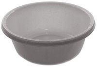 YBM HOME Round Plastic Wash Basin (1147 9.75", White with Dots)