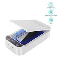 UV Cell Phone Sanitizer, Portable UV Lights Cell Phone Sanitizer Sterilizer Cleaner Aromatherapy Function Disinfector for All 7" Phone Watch Headphones Jewelry Toothbrush Glasses