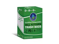 Freedom Living Compostable Tall Kitchen Trash Bags 13 Gallon 48 Count