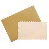 SOVATS Semi-Chamois Polishing Cloth for Silver Gold Brass & Most Other Metals, 3.5"x2.5", Card Size