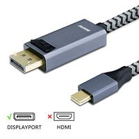 USB C to DisplayPort, Benfei USB-C to DisplayPort 4k 60Hz 6 Feet Cable Compatible for MacBook Pro 2018/2017, Samsung Galaxy S9/S8, Surface Book 2, Dell XPS 13/15, Pixelbook and More - Gray