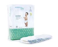 Baby Diaper, 41+ lbs., 17.3 - 25.1 Waist, SIZE 7, Disposable, McKesson BDSZ7 - Case of 80 by McKesson
