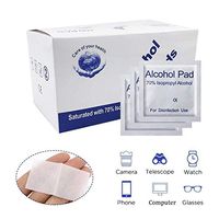 100pcs Disposable Alcohol Pads,Portable Travel Alcohol Wipes,Alcohol Cotton Prep Pads,Soft Wet Wipes for Hands Cleaning Family Outdoor Travel