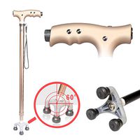 Crutches Canes Walking Stick Walking Travel Adjustable Walking Canes Walking Sticks for Men and Women with Led Light Cushion Handle Arthritis Seniors Disabled 150 kg