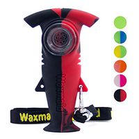 Hammer Shark Novelty Silicone Honey Straw with Travel Neck Lanyard, 4.4" Red/Black