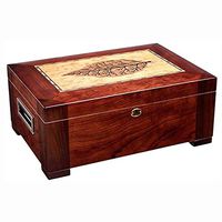 Kylin-u Cigar Humidor, Wooden Moisturizing Cigar Box with Built-in Humidifier and Hygromete Humidor Holds 100 Cigars