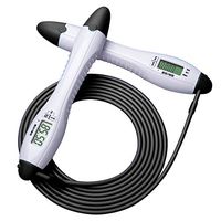 Great-hyc Adjustable Skipping Jump Rope Digital Counter Foam Jump Exercise Fitness Black