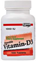Landau Kosher Chewable Vitamin D3 1000 IU 100 Chewables