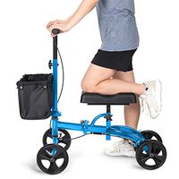 OasisSpace Steerable Knee Walker, Economy Knee Scooter for Foot Injuries Ankles Surgery (Blue)