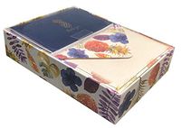 Punch Studio Boxed Set of 12 Gold Foil Thank You Note Cards, Light Tropic Pineapple 61392