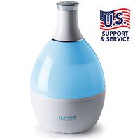 Tribest Humio HU-1020-B Ultrasonic Cool Mist Humidifier and Night Lamp with Aromatherapy Compartment, White