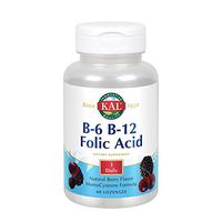 KAL B-6, B-12 Folic Acid Lozenge, 50 mg/400 mcg/400 mcg, 60 Count