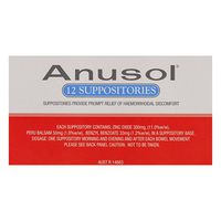 Anusol Suppositories 12