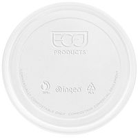 Eco-Products Clear Grab & Go Renewable & Compostable Round Deli Food Container Lids, Fit 8-Ounce to 32-Ounce Containers, Case of 500 (EP-RDPLID)