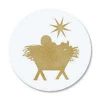 Peace Christmas Envelope Seals -Set of 72