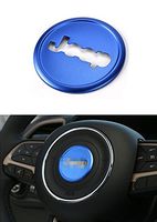 Dwindish 1 Pcs Blue Sexy Car Styling Decorative Aluminium Steering Wheel Cover Trim for Jeep Renegade/Cherokee/Grand Cherokee