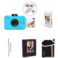 Polaroid SNAP Touch 2.0 - 13MP Portable Instant Print Digital Photo Camera (Blue) with Extra Paper, Album, Case, Colorful Neck/Hand Strap