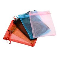arricraft 100pcs Organza Drawstring Pouches Candy Jewelry Party Wedding Christmas Favor Present Bags 13x18cm