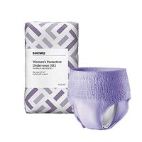 Amazon Brand - Solimo Incontinence Underwear for Women, Maximum Absorbency, Extra Large, 16 Count