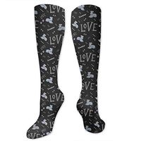 VshiXzno Schnauzer Dog Love Compression Socks for Women & Men - Best Medical, Nursing, Travel & Flight Socks