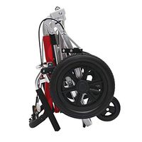 DMCC Lightweight Wheelchair Foldable Non-Inflatable Power Handbrake Self-Locking Ultra Small Elderly Travel Wheelchair Aircraft Wheelchair