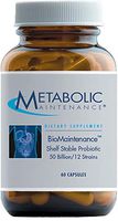 Metabolic Maintenance BioMaintenance 50 Billion CFU Probiotic Capsules - Lactobacillus + Bifidobacterium Shelf Stable Probiotic (60 Capsules)