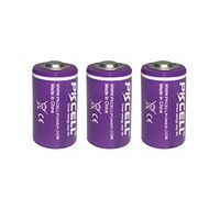 ER14250 Lithium 3.6V Batteries (1/2aa 1200mah) Count 3 Pack