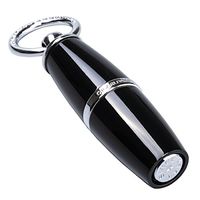 CIGARLOONG Cigar Punch Stainless Steel Blade Cigar Punch Keychain Portable Cigar Tool（Color：Black2）
