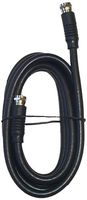 Black Point Products BV-082 6-Foot RG-6 H.D. Coax with Fittings, Black