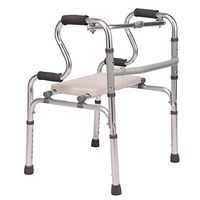ZAIHW Folding Walker Release for Seniors, Adults, Extra Wide Front Wheel Walke, Four-Legged Adjustable Height, No Assembly Needed