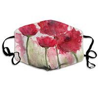 Face Mask Watercolor Flowers Inspiring Cycling Half Face Earloop Dust Mask for Girls