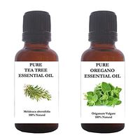 AntaraFashion 100% pure Oregano and TeaTree Essential Oil Set of 2 (50 ML)