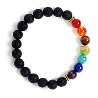Jauxin 7 Chakra Beaded Mala Meditation Balancing Healing Energy Bracelet