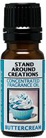 Concentrated Fragrance Oil - Buttercream : A rich blend of fresh churned butter, sugar, and creamy vanilla bean. Infused w/essential oils.(.33 fl.oz.)