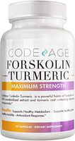 Codeage Forskolin Extract Complex (Extra Strength) Pure Forskolin Coleus + Turmeric + Bioperine for Better Absorption - 100% Pure Forskolin Extract Capsules Coleus Forskohlii, 90 Capsules