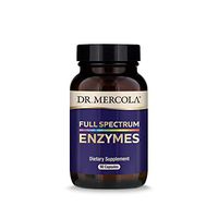 Dr. Mercola, Full Spectrum Enzymes Dietary Supplement, 30 Servings (90 Capsules), Digestive Support, non GMO, Soy Free, Gluten Free