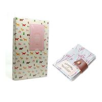3 Inch Lovely Retro Name / Business / Credit Card Holder Instant Photo Mini Album Book Set for Polaroid Fujifilm Instax Mini 70 7S 8 25 50S 90 Films Camera ( 84 Pockets and 20 Pockets )