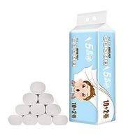 WAQIA HOUSE 12 Rolls Paper Towels Household Roll Paper Towel Natural Bamboo Family Toilet Paper, Soft and Comfy Napkins (White, 11.513cm)