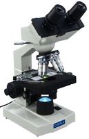 OMAX 40X-2000X Lab LED Binocular Compound Microscope with Double Layer Mechanical Stage and Coaxial Coarse/Fine Focusing Knob