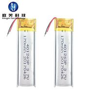 10EA 170mAH 3.7V 4X12X43mm Ultra Thin Long Battery Rechargeable li-Polymer Battery with PCM 401243 Lithium Battery
