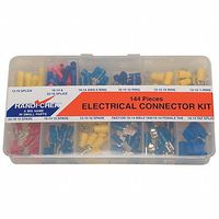 Electrical Connector Asst, 144 Pcs