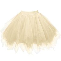 ❤Ywoow❤ 🍀 Womens Pleated Gauze Short Skirt Adult Tutu Dancing Skirt (Yellow)
