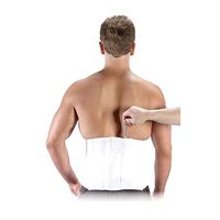 Bilt-Rite Mastex Health 10 Inch Criss-Cross Support with Steels, White, 4X-Large